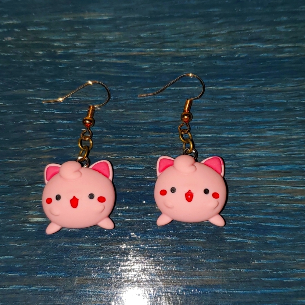 Jigglypuff Chibi Pokemon Earrings